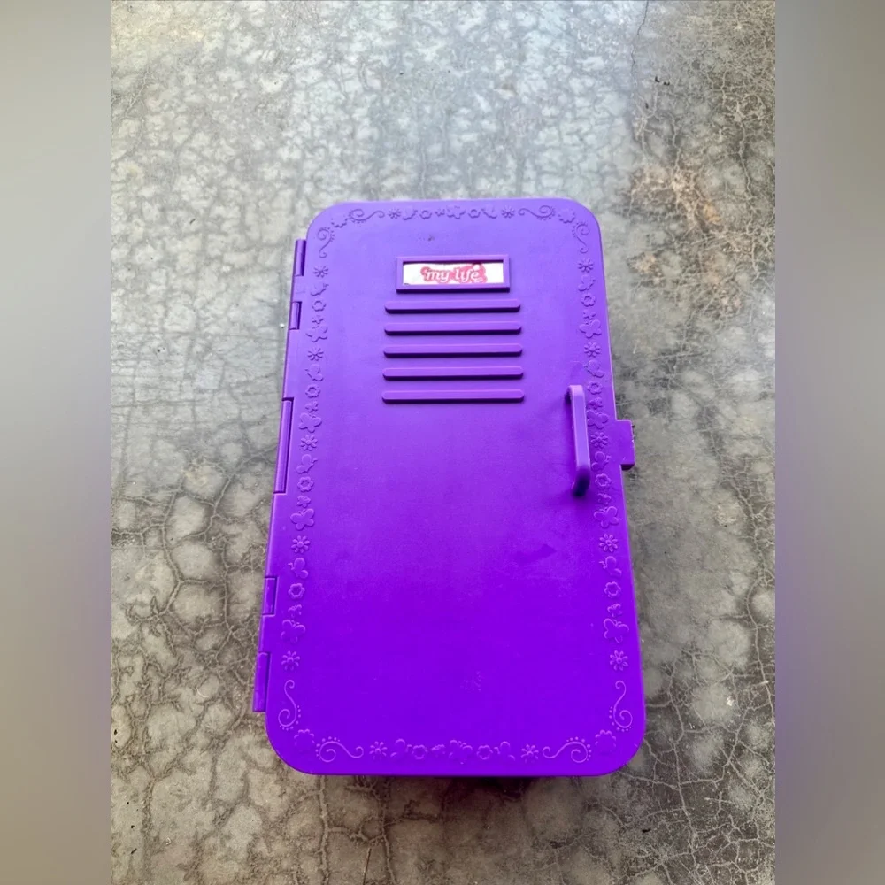 My Life American Girl Doll 14" Purple Locker 2014 - Picture 4 of 11